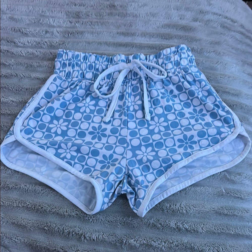 ☑️Blue Floral Women's Shorts